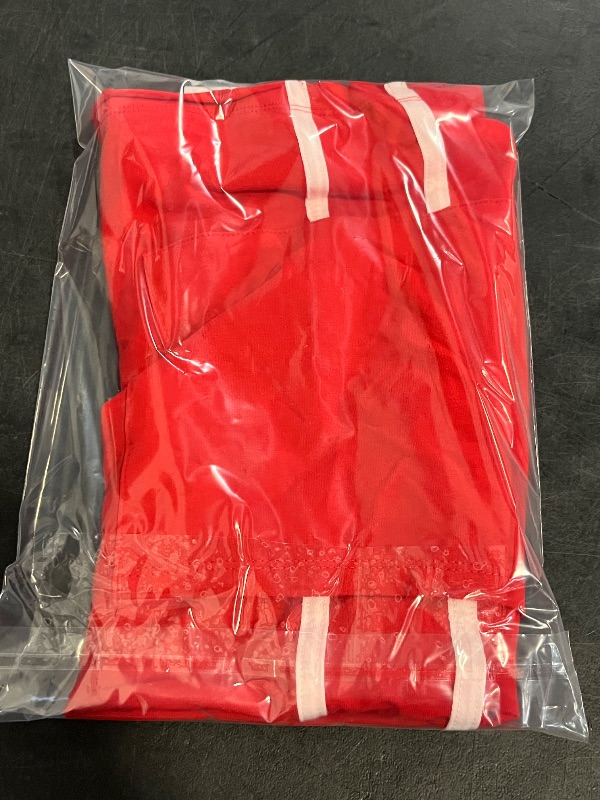 Photo 1 of (M) Women's Star Side Striped Graphic Dress - Red M