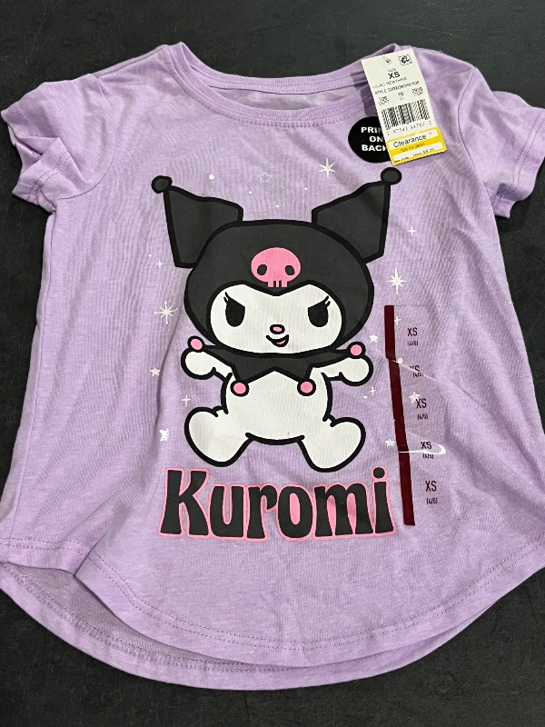 Photo 1 of (XS) Kuromi Girls Purple T Shirt