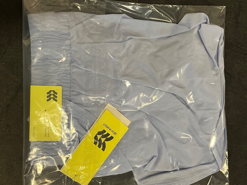 Photo 1 of (M) Girls' Flowy Shorts - All in Motion™ Periwinkle Blue M: Lightweight, Adjustable Waistband, Poplin
