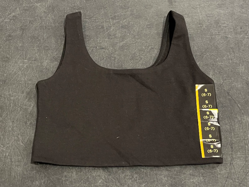 Photo 1 of (S) Girls' Square Neck Tank Top - Art Class™ Black S: Slim Fit, Sleeveless, Midweight Jersey

