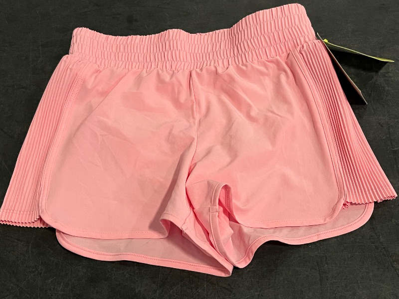 Photo 1 of (L) Girls' Active Light Side Pleated Woven Shorts - All in Motion™ Pink L
