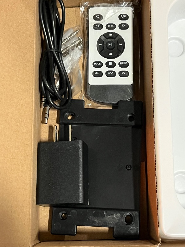 Photo 1 of *BLACK* CD Player for Home, CD Player Portable with Speakers, Bluetooth CD Music Player with Remote Control, Dust Cover, Support FM Radio, AUX in Cable&USB,Repeat
