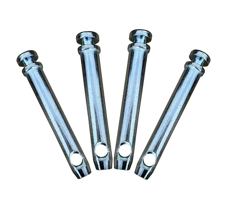 Photo 1 of 4 Pack S07070200 Top Link Pin 3/4 in Dia Pin 5-1/2 Top Link Pin Hitch Pin for Category 1 Tractor Model Accessories