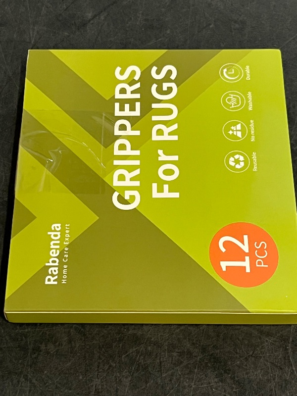 Photo 1 of Rug Stickers for Wood Floor - Double-Sided Grippers 12PCS Triangle Carpet Stickers | Washable Non-Slip Carpets Corner Tape, Strong Rugs Fixing Pads for Hardwood Floor Area Rugs, Reusable Carpet Grip