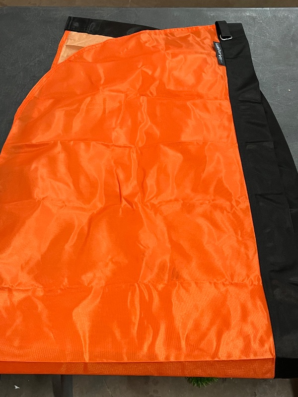 Photo 1 of LookOurWay Feather Flag Banner - 12 Feet Tall Advertising Flags for Outdoor Business and Events Promotion - Swooper Flag Only - Solid Color Flags - Orange (10M1200065)