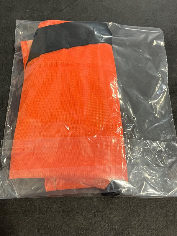 Photo 1 of LookOurWay Feather Flag Banner - 12 Feet Tall Advertising Flags for Outdoor Business and Events Promotion - Swooper Flag Only - Solid Color Flags - Orange (10M1200065)