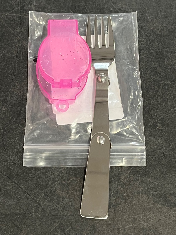 Photo 1 of Acantha Foldable Fork and Spoon Set, Portable Folding Spoon and Fork Set with Two Plastic Storage Cases for Travel Camping Outdoors Picnic