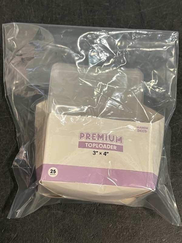 Photo 1 of *Only 7* Mandu Deco Toploaders for Kpop Album Photocards or Trading Cards, 3" x 4" (Pack of 25)