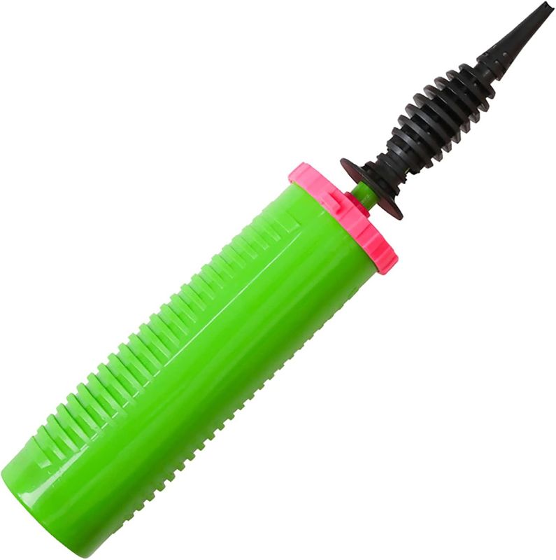 Photo 1 of Balloon Pump Handheld Two-Way Dual Action - Hand Blower Air Pumper for Balloons - Ballon Inflator Pumping - Manual Baloon Inflators Machine (Green 1 Piece)
