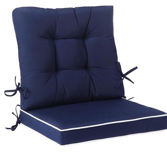 Photo 1 of Outdoor Patio Chair Cushions ,Water Resistant Square Seat/Back Cushions with Ties, All Weather 36"x20" Seating Cushions for Outdoor Furniture
