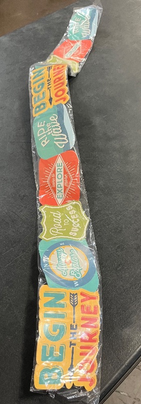 Photo 1 of Eureka Adventurer Badges Extra Wide Deco Trim, 37 Feet
