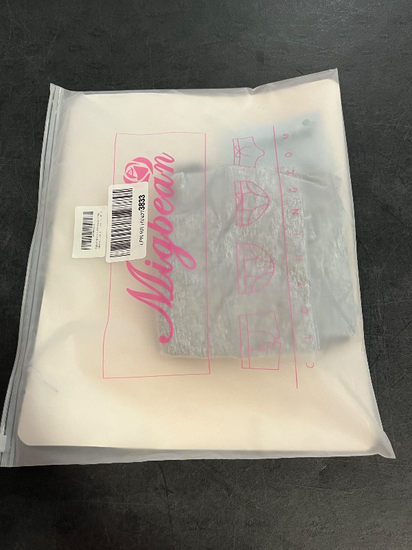 Photo 1 of (M) Migbean Womens Seamless Boy Shorts Underwear Soft Stretch Boxer Shorts Briefs No Show Panties 2 Packs Black Grey
