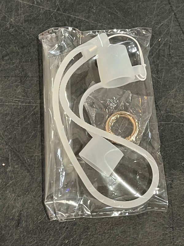 Photo 1 of Desing Wish Silicone Chapstick Holder with Cap Cover, 0.6'' Diameter Portable Lip Balm Holder Key Chain Sleeve Chapstick Keychain Holder with Wrist Strap Lanyard - Transparent
