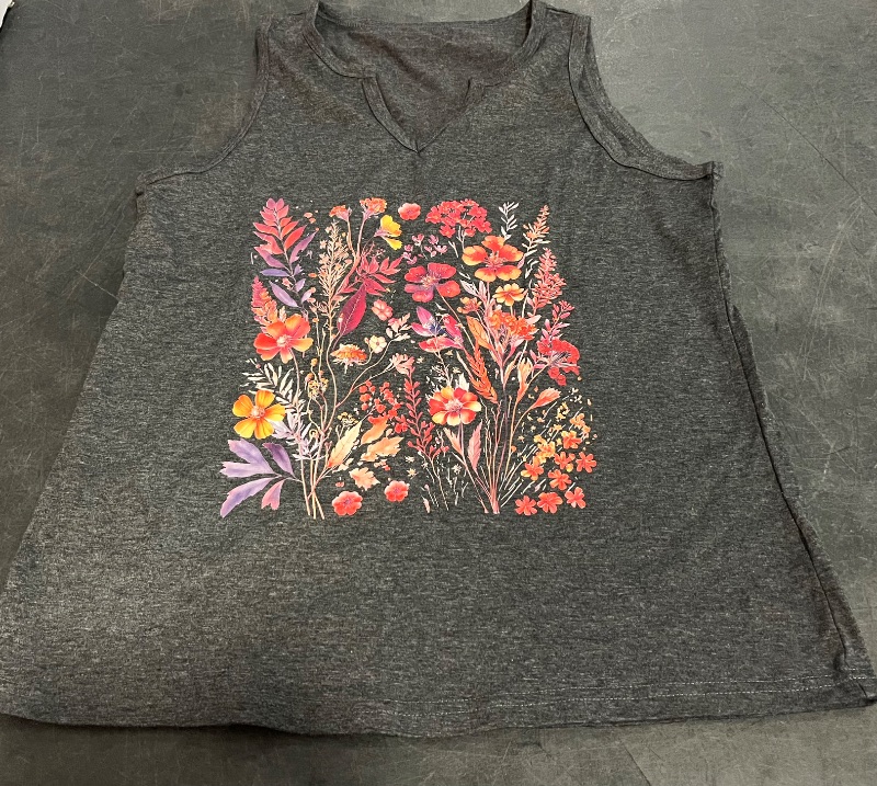 Photo 1 of (L) Womens Flower Tank Top 