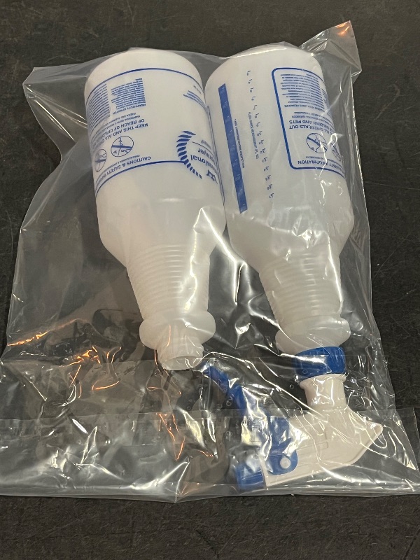 Photo 1 of Plastic Spray Bottle, Empty Spray Bottles (2 Pack 24 Oz), All-Purpose Sprayer for Cleaning Solutions, Hair Spray, Bleach, Planting, BBQ, Mist & Stream Water Spraying Bottle with Adjustable Nozzle