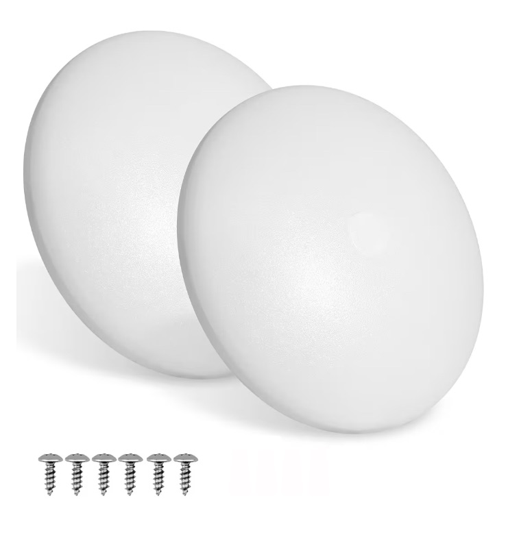 Photo 1 of 2 Pack RV LED Ceiling Puck Light RV Boat Interior Light DC 12V Surface Mount Ceiling Dome Light, 4.5W Panel Downlight for Camper Van Travel Trailer Motorhome(Cool White)
