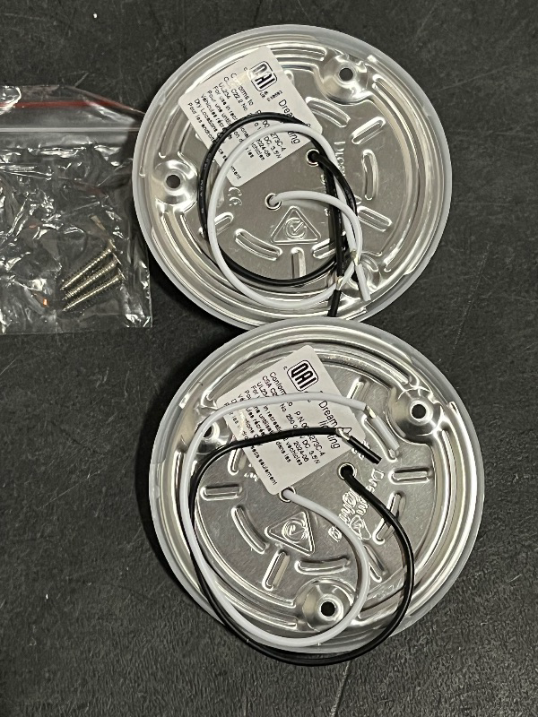 Photo 1 of 2 Pack RV LED Ceiling Puck Light RV Boat Interior Light DC 12V Surface Mount Ceiling Dome Light, 4.5W Panel Downlight for Camper Van Travel Trailer Motorhome(Cool White)
