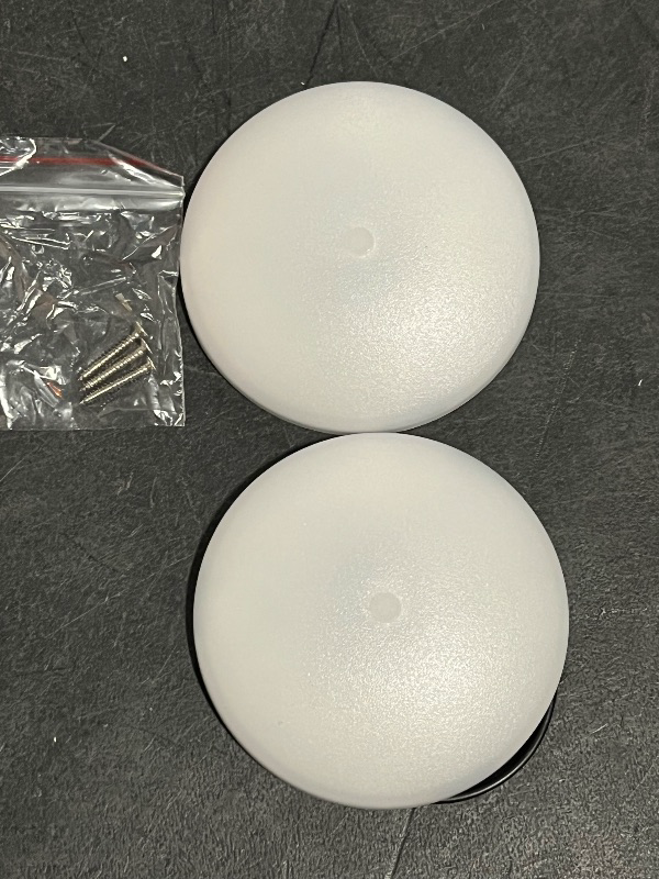 Photo 1 of 2 Pack RV LED Ceiling Puck Light RV Boat Interior Light DC 12V Surface Mount Ceiling Dome Light, 4.5W Panel Downlight for Camper Van Travel Trailer Motorhome(Cool White)
