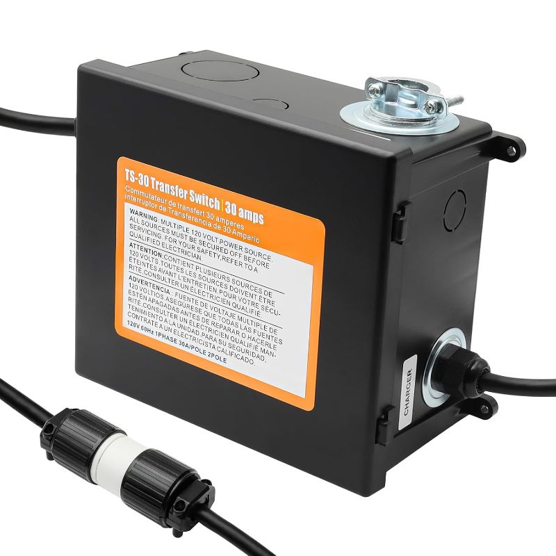 Photo 1 of 30 Amp Automatic Transfer Switch, RV Automatic Transfer Switch, Prewired ATS for Generator, Travel Trailer, 120V

