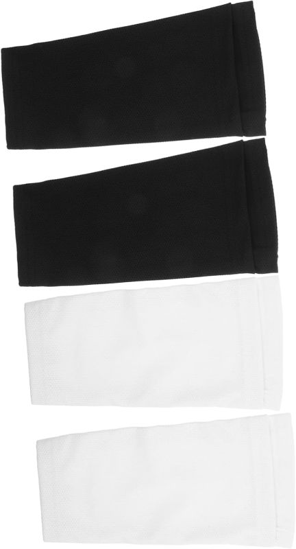 Photo 1 of BESPORTBLE 2Pairs Compression Sleeve for Leg Lightweight Soccer Shin Guard Holders with Double Layer Protection Breathable and Moisture Wicking Design for Beginners and Adults