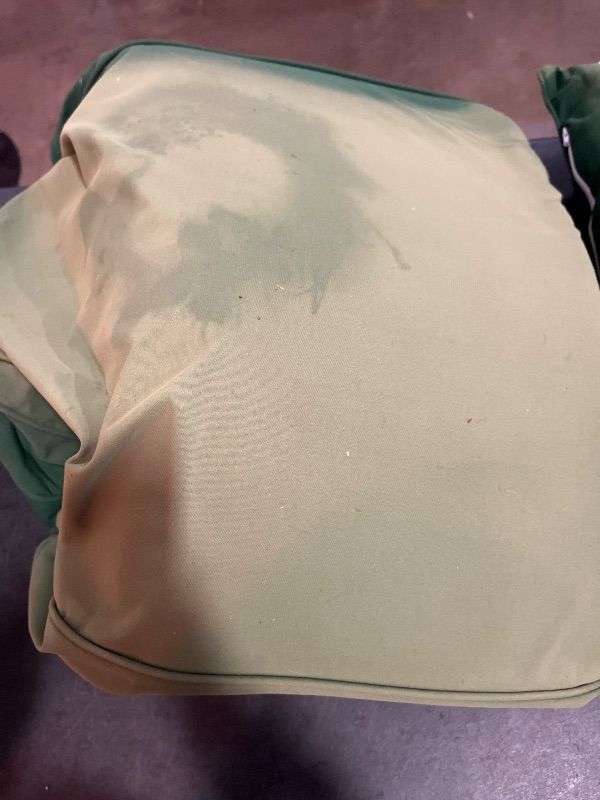 Photo 1 of Outdoor Deep Seat Cushions for Patio Furniture, Waterproof & Fade Resistant Replacement Cushions with Removable Covers, 24 x 24 Inch, Dark Green
