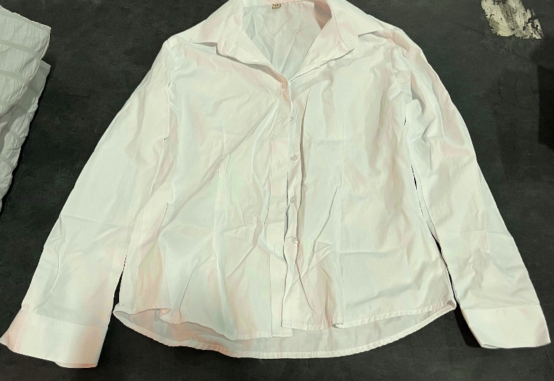 Photo 1 of (M) Womens Long Sleeve Button Down Shirts Dressy Casual Tops Work Blouses