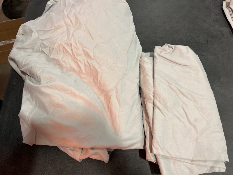 Photo 1 of HYMOKEGE Light Grey Queen Comforter Set Seersucker 7 Pieces, All Season Luxury Bed in a Bag for Bedroom, Bedding Set with Comforters, Sheets, Pillowcases & Shams