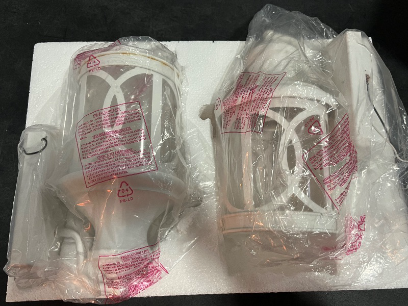 Photo 1 of Outdoor Wall Sconce, White Modern Outdoor Wall Lights, Waterproof Exterior Light Fixture Porch Sconces, Outdoor Light Fixture with Clear Glass Shade for Garage Patio Front Door Balcony