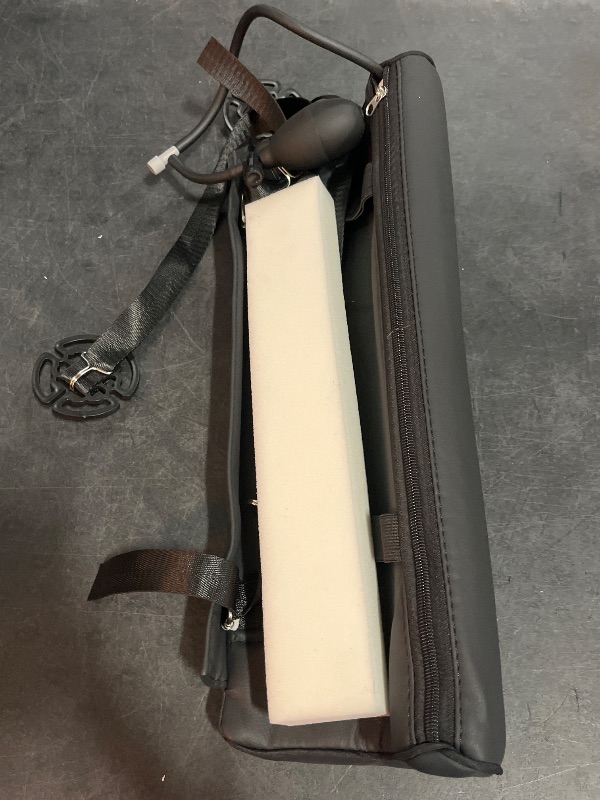 Photo 1 of Car Leg Extender Leg Support Cushion for Car Driver Seat Office Chair, Universal Car Seat Extender Pad Leg Support Pillow for Cars Buses Trains Office Home (Black)
