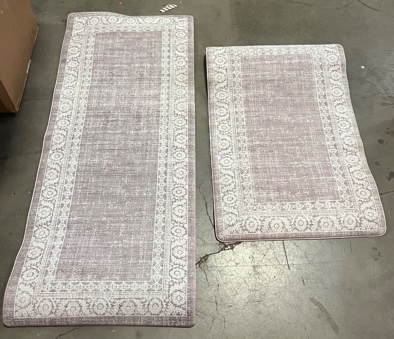 Photo 1 of KIMODE Farmhouse Anti Fatigue Kitchen Mat,Vintage Brown Kitchen Rugs Sets of 2,Non Slip Waterproof Kitchen Floor Mats,Ergonomic Cushioned Comfort Standing Mat for Laundry,Office, Sink,Desk
