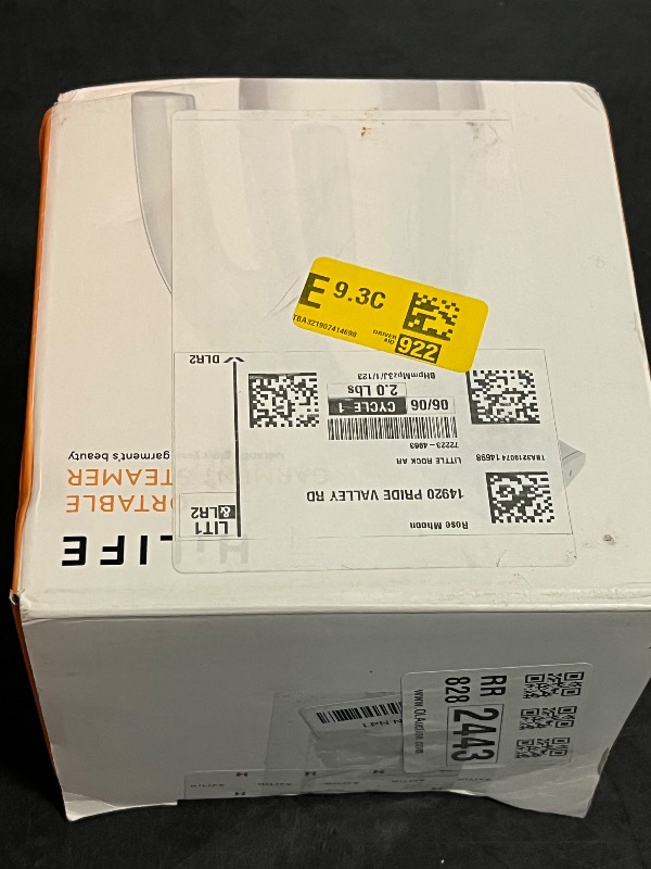 Photo 1 of HiLIFE Steamer for Clothes, Portable Handheld Design, 240ml Big Capacity, 700W, Strong Penetrating Steam, Removes Wrinkle, for Home, Office(ONLY FOR 120V)-Black
