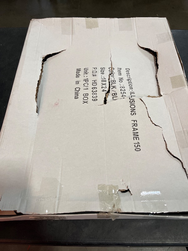 Photo 1 of Creative Mark Illusions Floater Canvas Frame for 1-1/2" Deep Canvases, Black 18x24, Single - Floating Canvas Art Illusion - No Glass or Backing, Gallery Wall Display, Black Interior
