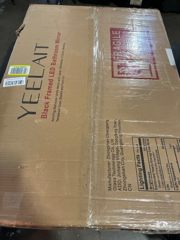 Photo 1 of 24x36 Inch LED Bathroom Mirror with Lights (Front Lit and Backlit) Black Framed Lighted Vanity Mirror for Bathroom Wall Dimmable Anti-Fog Memory Tempered Glass Horizontal/Vertical