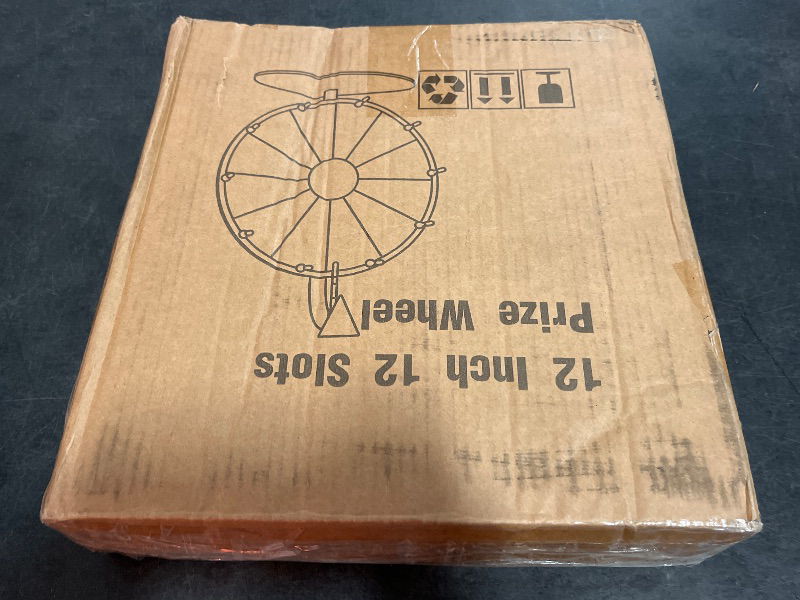 Photo 1 of 12 Inch Prize Wheel, Heavy Duty Spinning Wheel for Prizes, Colors Spin Wheel with Dry Erase Marker & Eraser, 12 Slots Wheel Spinner with Stand for Party, Carnivals and Tradeshow

