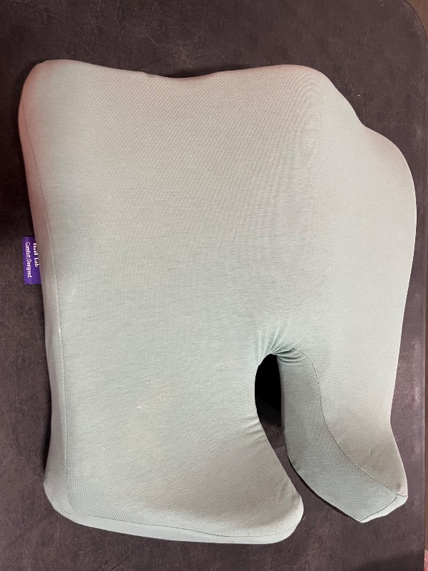 Photo 1 of C CUSHION LAB Patented Pressure Relief Seat Cushion for Long Sitting Hours on Office/Home Chair, Car, Wheelchair - Extra-Dense Memory Foam for Hip, Tailbone, Coccyx, Sciatica - Wellness Green