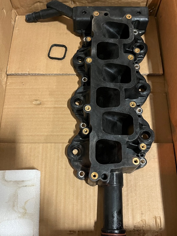 Photo 1 of Engine Intake Manifold with Gaskets Assembly for Ford Explorer 3.3 2020-2023, F150 3.3 3.5 2011-2023, Mustang 3.7 2011-2017, Police Interceptor Utility 3.3 2020-2024, Transit 3.5 3.7 2015-2024
