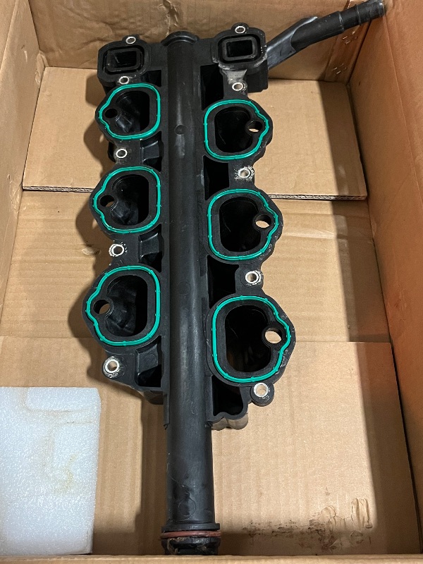 Photo 1 of Engine Intake Manifold with Gaskets Assembly for Ford Explorer 3.3 2020-2023, F150 3.3 3.5 2011-2023, Mustang 3.7 2011-2017, Police Interceptor Utility 3.3 2020-2024, Transit 3.5 3.7 2015-2024
