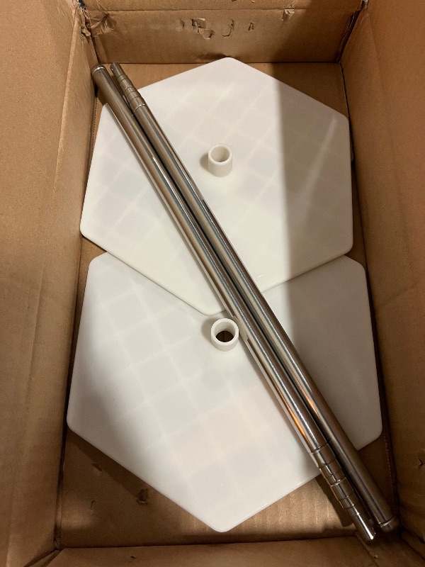 Photo 1 of IDAODAN 2 Set Balloon Column Kit for Kids, Balloon Column Stand with Base, 6.5ft Height Balloon Tower Stand for Wedding Baby Shower Birthday Party Event Decorations
