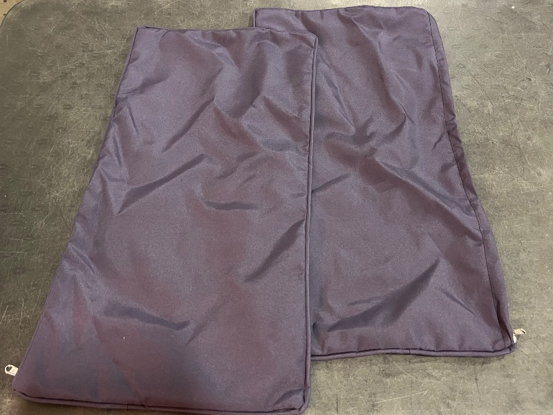 Photo 1 of *Missing One Large and One Medium* Outdoor Cushion Covers Replacement 10 Pcs Patio Cushion Covers fit for 4-Seater Wicker Rattan Sectional Couch Sofa Outdoor Cushion Slipcovers Set Seat and Back Cover Only, Blue