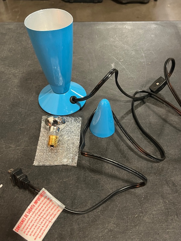 Photo 1 of Beautiful Lamp- BLUE with Yellow/Orange Wax, Relaxing Liquid Light, Night Light Nightlight, Home Decor Living Room Office Bedroom Lamp for Adults Teens Kids, Magma Motion