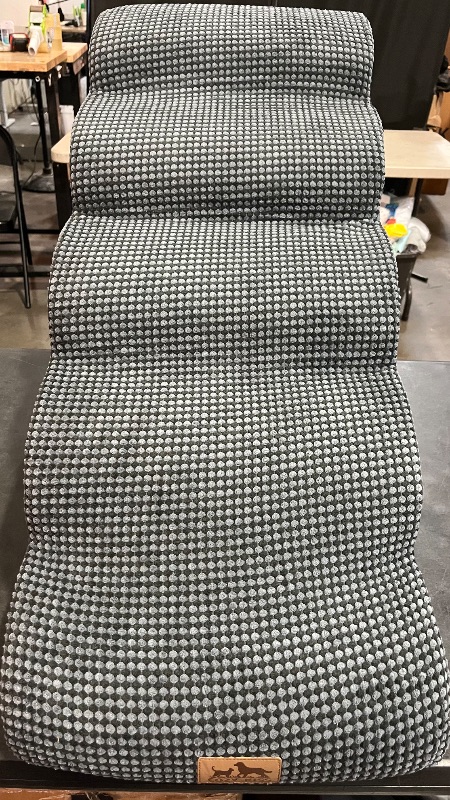 Photo 1 of Extra Wide Dog Stairs 19.7" Width, Large Pet Step for Small Medium Dog, Puppy or Cat, Ramp for High Bed or Car, High Density Foam Ladder, Stable, 5 Step, 19.7x33x22.4 in, Charcoal Grey
