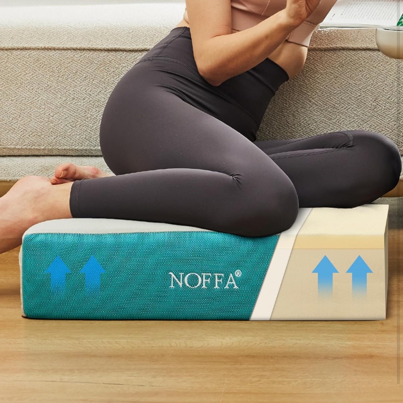 Photo 1 of NOFFA Floor Pillowfor Adults Thick Memory Foam Support Square Pillow for Sitting Large Yoga/Meditation Cushion