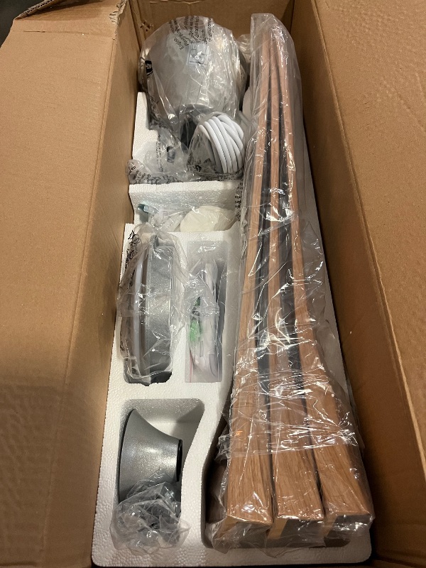 Photo 1 of Depuley Outdoor Ceiling Fan with Lights: 52" Silver Gazebo Fans Outdoor Hanging with Remote APP Control - Plug in Waterproof Fans with Light for Patio Porch Reversible Wood Blades 3CCT 6 Speeds Timer