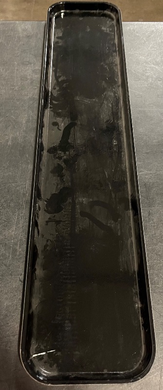 View 2 of Cambro 826MT110 Black 8" x 26" Market Tray