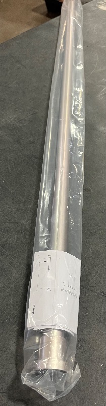 Photo 1 of Ausemku Shower Curtain Rod 26-76 Inch Adjustable - 0.85 Inch Diameter Heavy Duty Spring Tension Rod, No Drill Stainless Steel Telescoping Rod, Anti Rust, Non Slip, Silver

