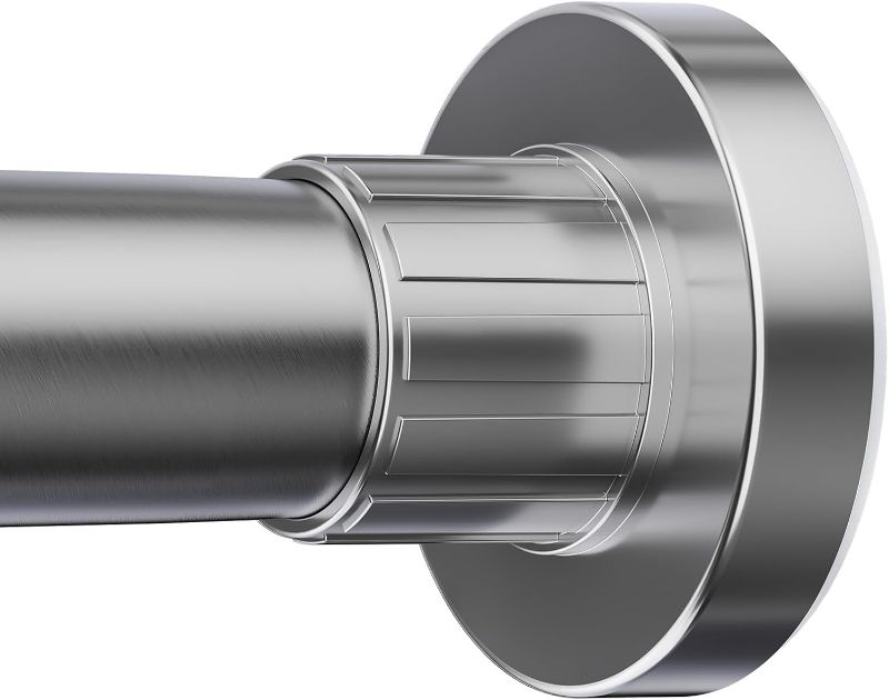 Photo 1 of Ausemku Shower Curtain Rod 32-80 Inch Adjustable - 1 Inch Diameter Heavy Duty No drill Spring Tension Shower Rod, Non-Slip Rustproof Telescopic Rod for Bathroom, Nickel