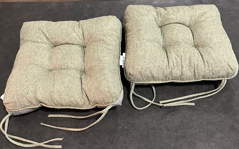 Photo 1 of Missing Two ** Love's cabin Memory Foam Chair Cushions Set of 4, Outdoor/Indoor Chair Pads for Dining Chairs 4 Pack, Seat Cushions for Kitchen, Dining Room, Office, Patio Chairs, 15.5"x15.5"x3.5" Green
