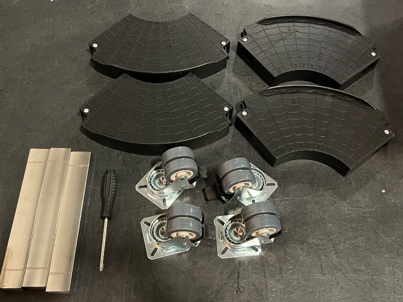 Photo 1 of Goovilla Heavy Duty Plant Stand with Wheels, 1Pack Adjustable 15-22 Plant Caddy with Lockable Caster Wheels 440LBS, Rolling Stand/Dolly/Roller for Indoor Outdoor Large Planter, Flower Pot,Black