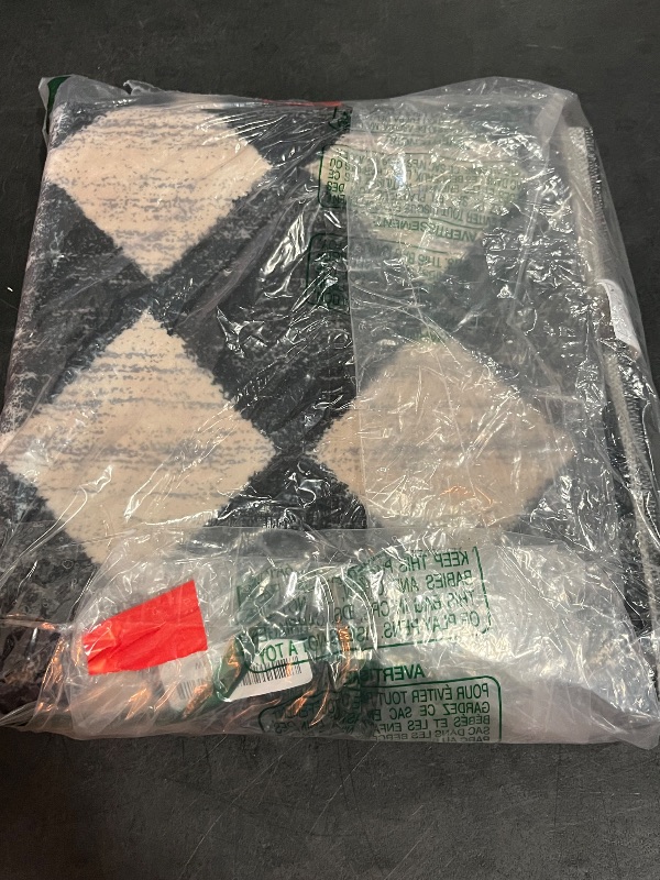 Photo 1 of Lahome Washable Black and White Kitchen Runner Rug, 2x5 Soft Non Slip Laundry Room Rug Bathroom Runner Rugs with Rubber Backing, Moroccan Trellis Kid Pet Friendly Carpet Runners for Entryway Bedside