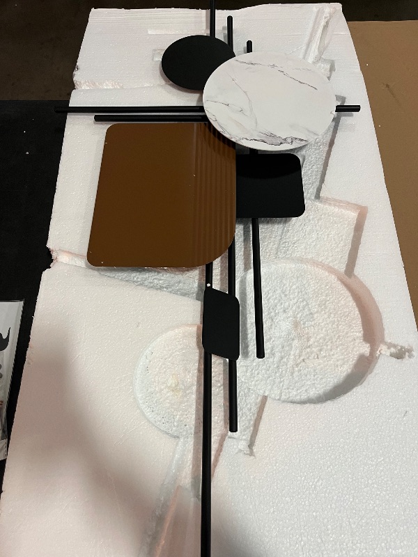 Photo 1 of HEBOIX Large Metal Wall Decor Modern Metal Wall Art 3D Wall Sculptures Handmade Wall Hanging Wall Decoration for Living Room/Dinning Room/Bedroom/Entryway/Kitchen/Office
